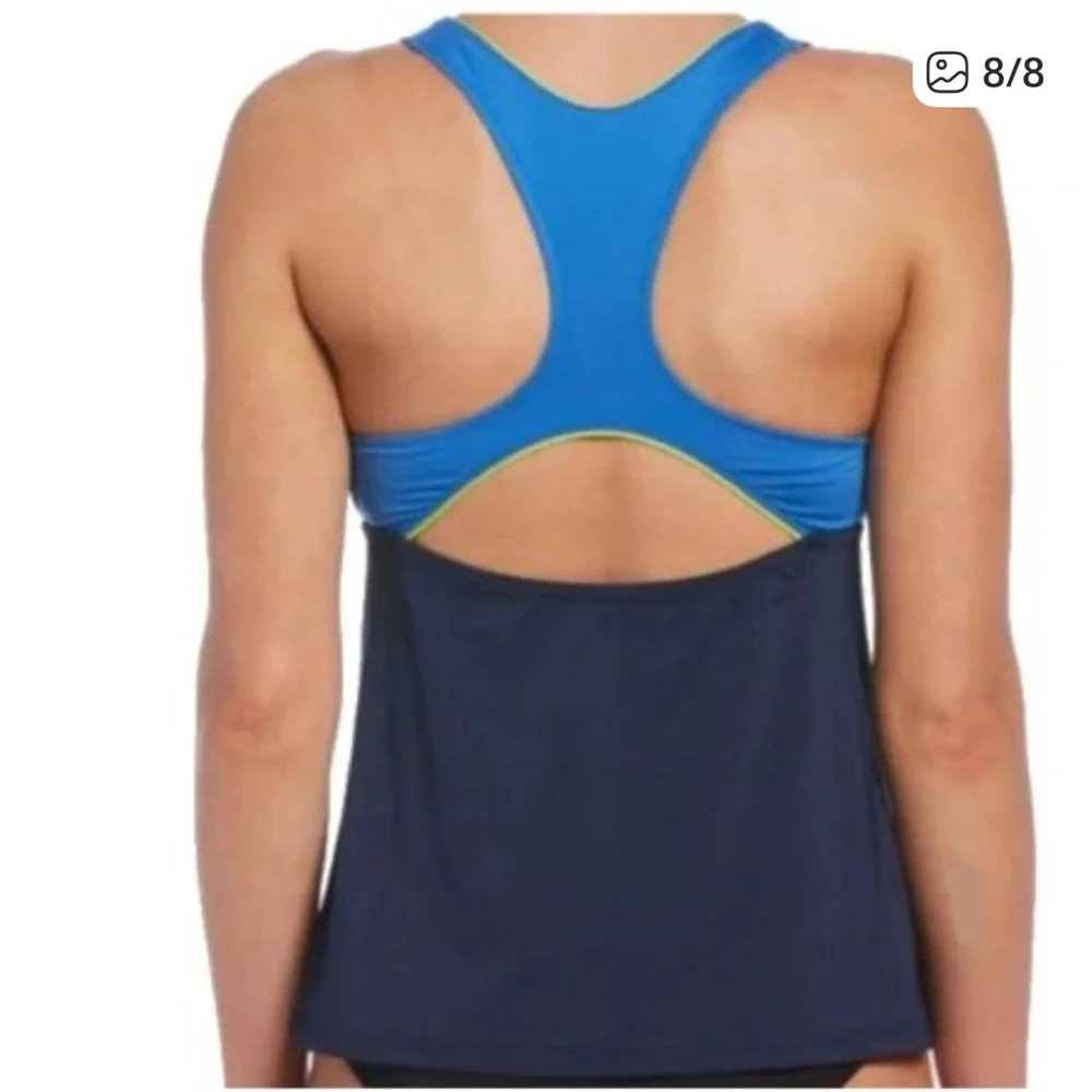 Nike Racerback Athletic Swim Tankini Large